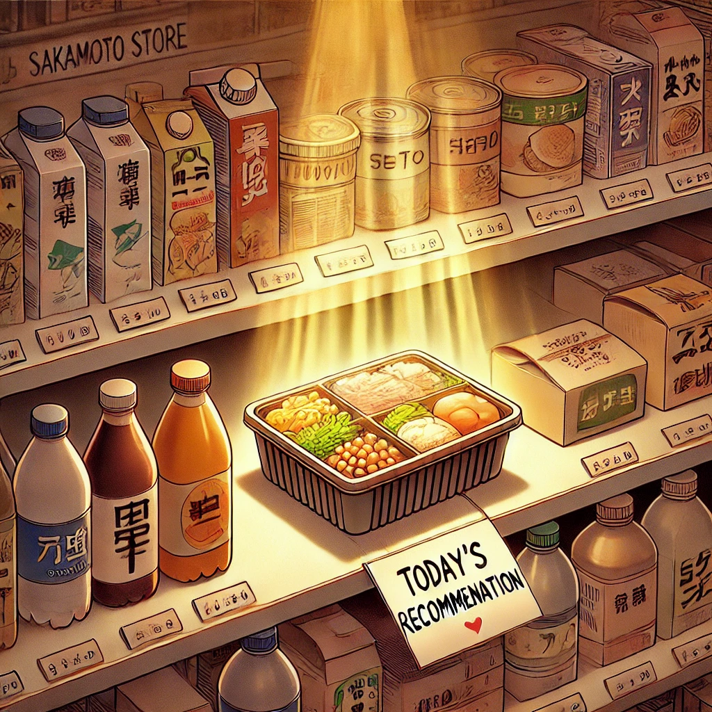 スーパーマーケットの通路で、二人の人物がカートを押しながら対峙しているイラスト。『サカモトデイズ』の、日常の中に潜む非日常な戦闘シーンを象徴している。