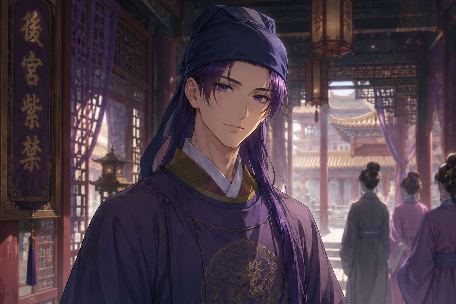 壬氏を支える高順のイメージ